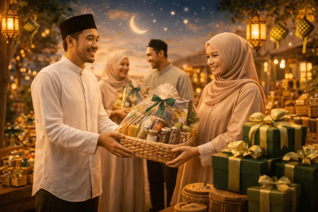 The Warm Tradition of Eid Gift Boxes Thrives in Kroya's Heart